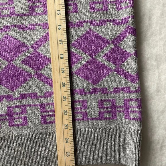 Lane Bryant Womens Gray Crew Neck Fair Isle Jumper Pullover Sweater Size 18/20 - Picture 7 of 8